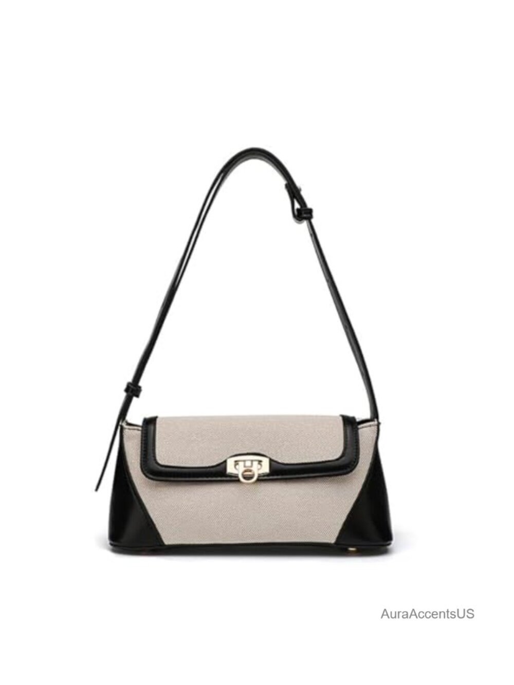 Retro PU Leather Shoulder Bag Top Handle Hobo Tote Clutch Purse Buckle Closure